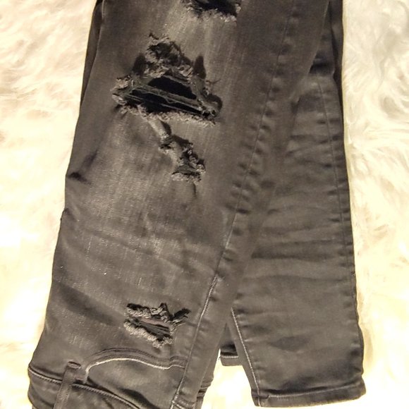 Black American Eagle Jeggings size 6 - Picture 5 of 10
